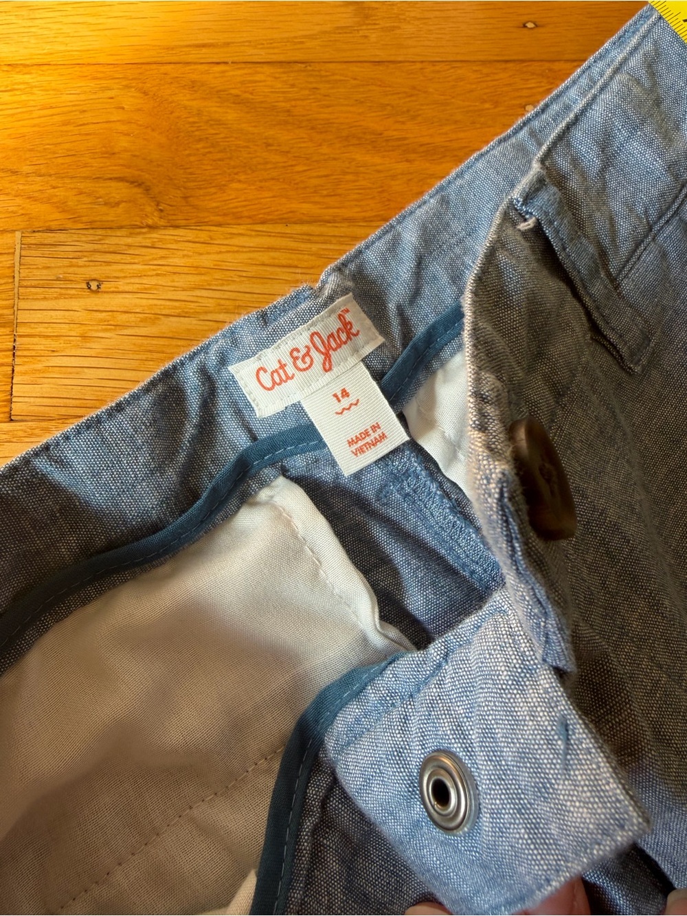 Cat & Jack Chambray Blue Pull-On Shorts